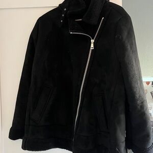 Suede Moto Jacket